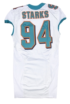 2012 Randy Starks Game Used Miami Dolphins Road Jersey Photo Matched To 11/25/2012 